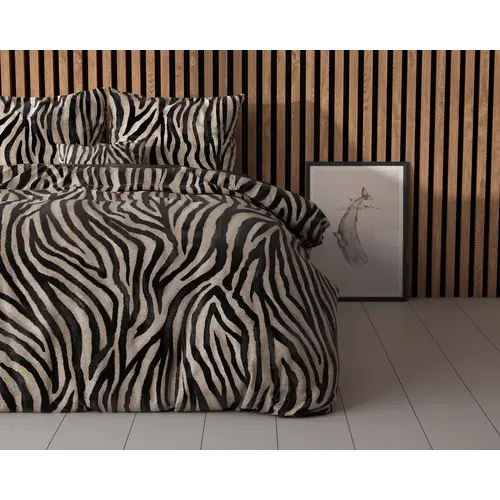 Sleeptime Dekbedovertrek Zebra icon Zwart