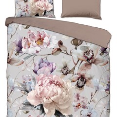 Descanso Dekbedovertrek Colinda katoen-satijn nr.33249 grijs