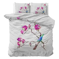 Sleeptime Dekbedovertrek Magnolias Wit