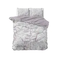 Sleeptime Dekbedovertrek Water leaves Wit