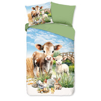 Pure Dekbedovertrek Farm kids nr.33129 multi
