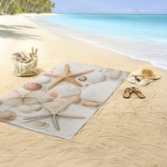 Good morning Strandlaken 100x180 poly velours Good Morning nr.33260 zand