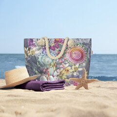 HIP Strandtas HIP 43x60 cm no.33217 grijs