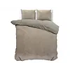 Sleeptime Dekbedovertrek Velvet uni Taupe/Grijs