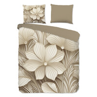 Good morning Dekbedovertrek Artdeco nr.20118 zand 100% katoen