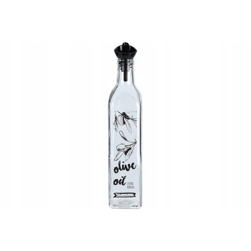 Koopman 4 pack - Glazen fles met dispenser voor azijn/olie 0,5 L
