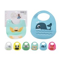 Koopman 6-pack - Slabbetjes Silicone Met Opvang