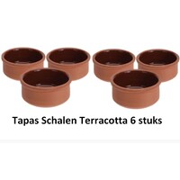 Koopman Tapas Schalen Terracotta 6 stuks