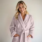 Dreamhouse Coral fleece Badjas Poeder roze