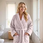 Dreamhouse Coral fleece Badjas Poeder roze