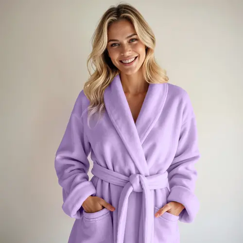 Dreamhouse Coral fleece Badjas Lila