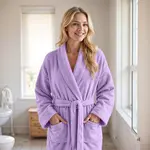 Dreamhouse Coral fleece Badjas Lila