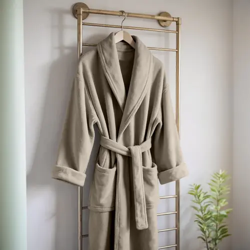 Dreamhouse Coral fleece Badjas Taupe