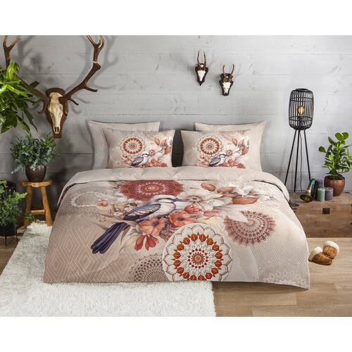 HIP Dekbedovertrek Lugio flanel nr.33376 zand
