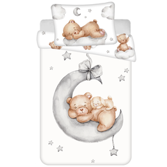 Sweet Home BABY Dekbedovertrek, Beertje - 135 x 100 cm - Katoen
