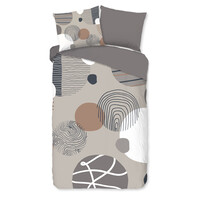 Good morning Dekbedovertrek Hendrik nr.20122 grijs - 100% katoen