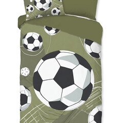 Pure Dekbedovertrek Daan kids nr.20126 groen