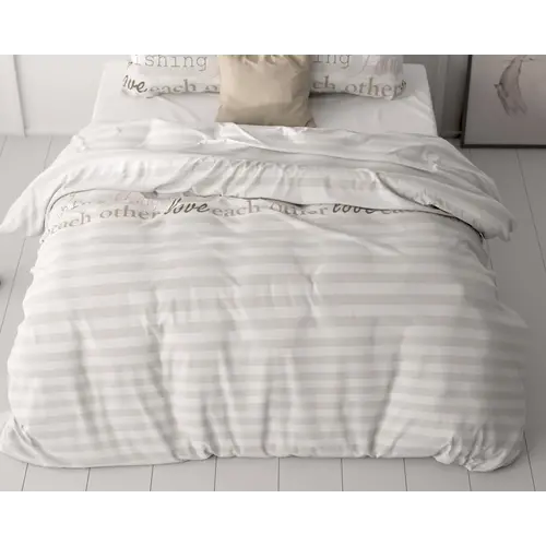 Sleeptime Dekbedovertrek Pinky Words Roze