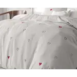 Sleeptime Dekbedovertrek Hearts Everywhere Wit