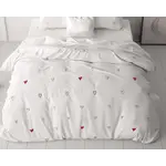 Sleeptime Dekbedovertrek Hearts Everywhere Wit