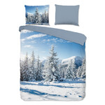 Good morning Dekbedovertrek Albert flanel nr.10116 blauw