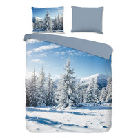 Good morning Dekbedovertrek Albert flanel nr.10116 blauw