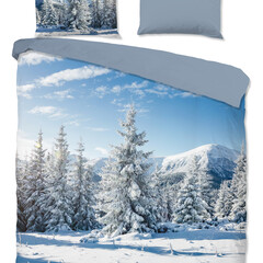 Good morning Dekbedovertrek Albert flanel nr.10116 blauw