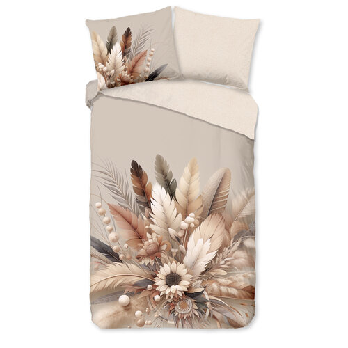 Good morning Dekbedovertrek Barro flanel nr.33333 zand