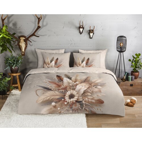 Good morning Dekbedovertrek Barro flanel nr.33333 zand