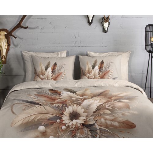 Good morning Dekbedovertrek Barro flanel nr.33333 zand