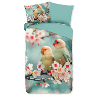 Good morning Dekbedovertrek Chibi nr.33331 aqua