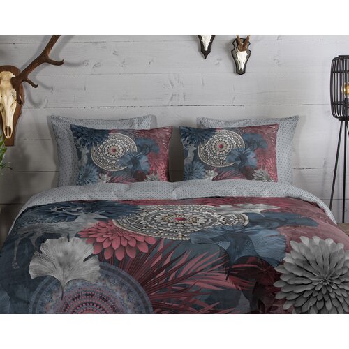 HIP Dekbedovertrek Makenna flanel nr.33373 grijs