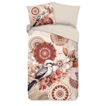 HIP Dekbedovertrek Lugio flanel nr.33376 zand