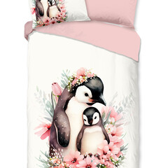 Good morning Dekbedovertrek Penny flanel kids nr.33213 pink