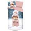 Good morning Dekbedovertrek Sofia flanel kids nr.33352 pink