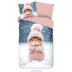 Good morning Dekbedovertrek Sofia flanel kids nr.33352 pink