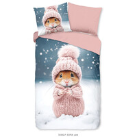 Good morning Dekbedovertrek Sofia flanel kids nr.33352 pink