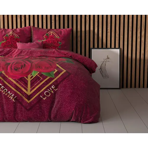 Sleeptime Dekbedovertrek Eternal love Rood