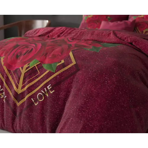 Sleeptime Dekbedovertrek Eternal love Rood