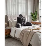 Primaviera DeLuxe Bedrest Pompom Antraciet 34 x 50