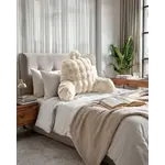 Primaviera DeLuxe Bedrest Pompom Beige 34 x 50