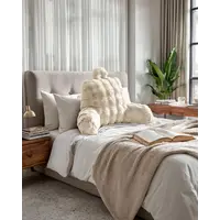 Primaviera DeLuxe Bedrest Pompom Beige 34 x 50