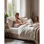 Primaviera DeLuxe Bedrest Pompom Taupe 34 x 50