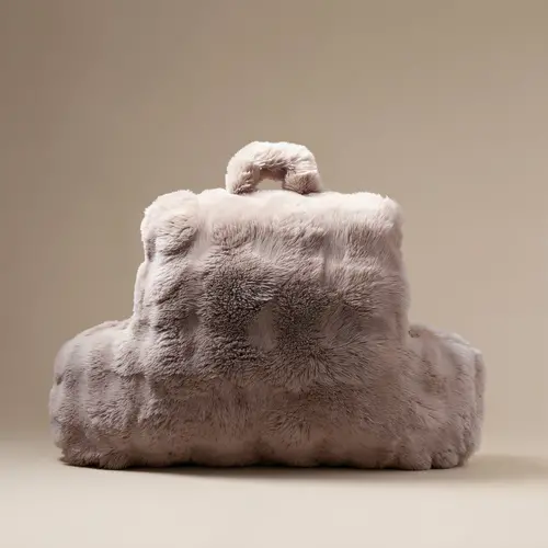 Primaviera DeLuxe Bedrest Pompom Taupe 34 x 50