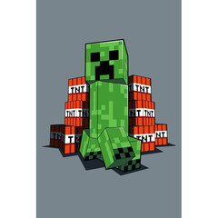 Minecraft Fleece deken Creeper - 110 x 140 cm - Polyester