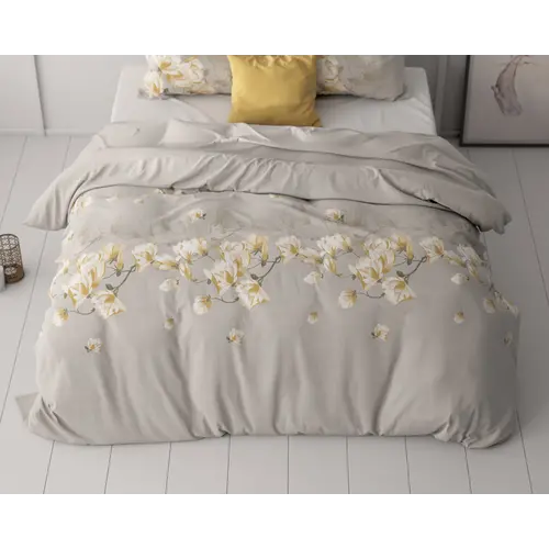 Sleeptime Dekbedovertrek Summer flower Zand