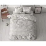 Sleeptime Dekbedovertrek Check it Grijs