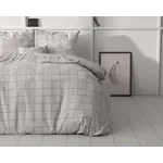 Sleeptime Dekbedovertrek Check it Grijs