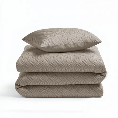 Sleeptime Dekbedovertrek Delight Groen Milano 3D Taupe/Grijs