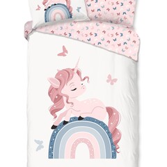 Good morning Dekbedovertrek Fiby kids nr.31165 wit